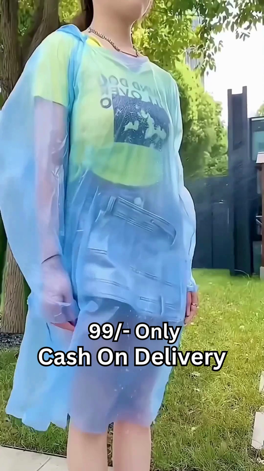 Disposable Raincoat in Compact Packet – Lightweight & Waterproof Travel Poncho