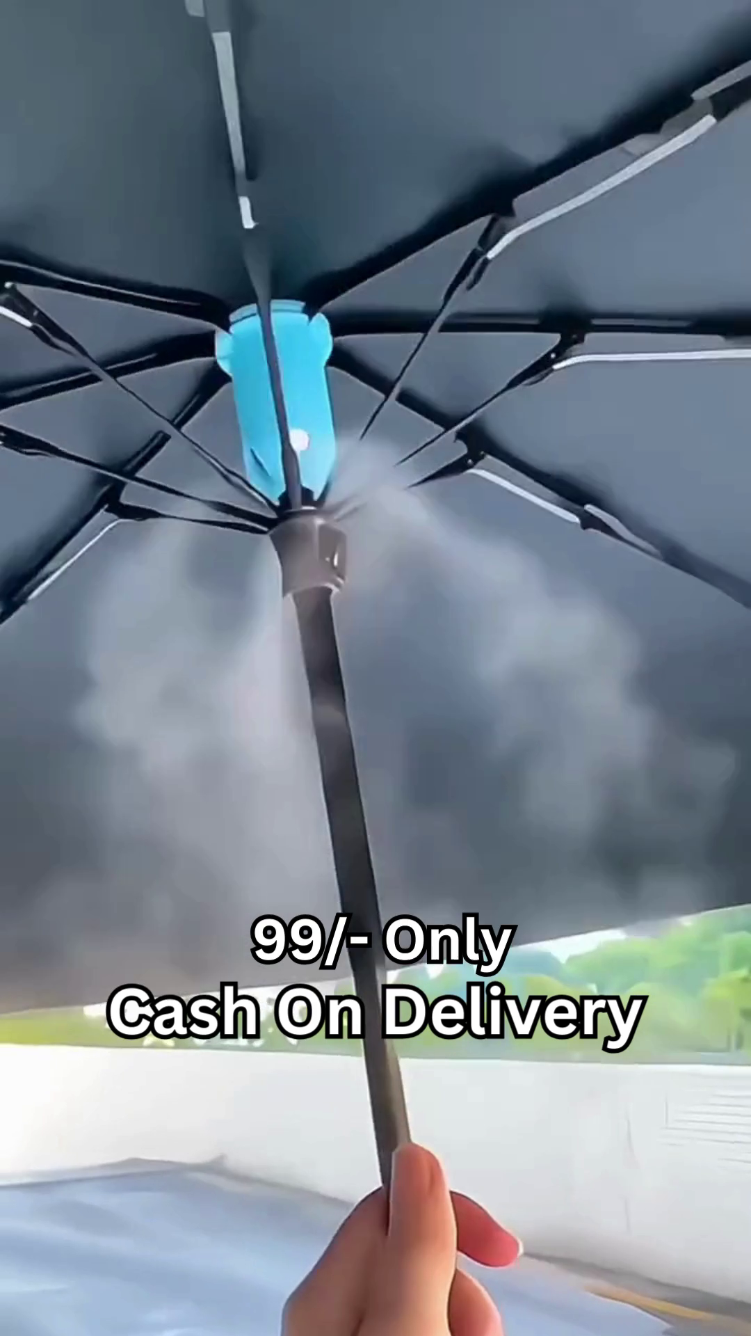Windproof Reverse Folding Umbrella – Compact, UV-Proof & Drip-Free Design