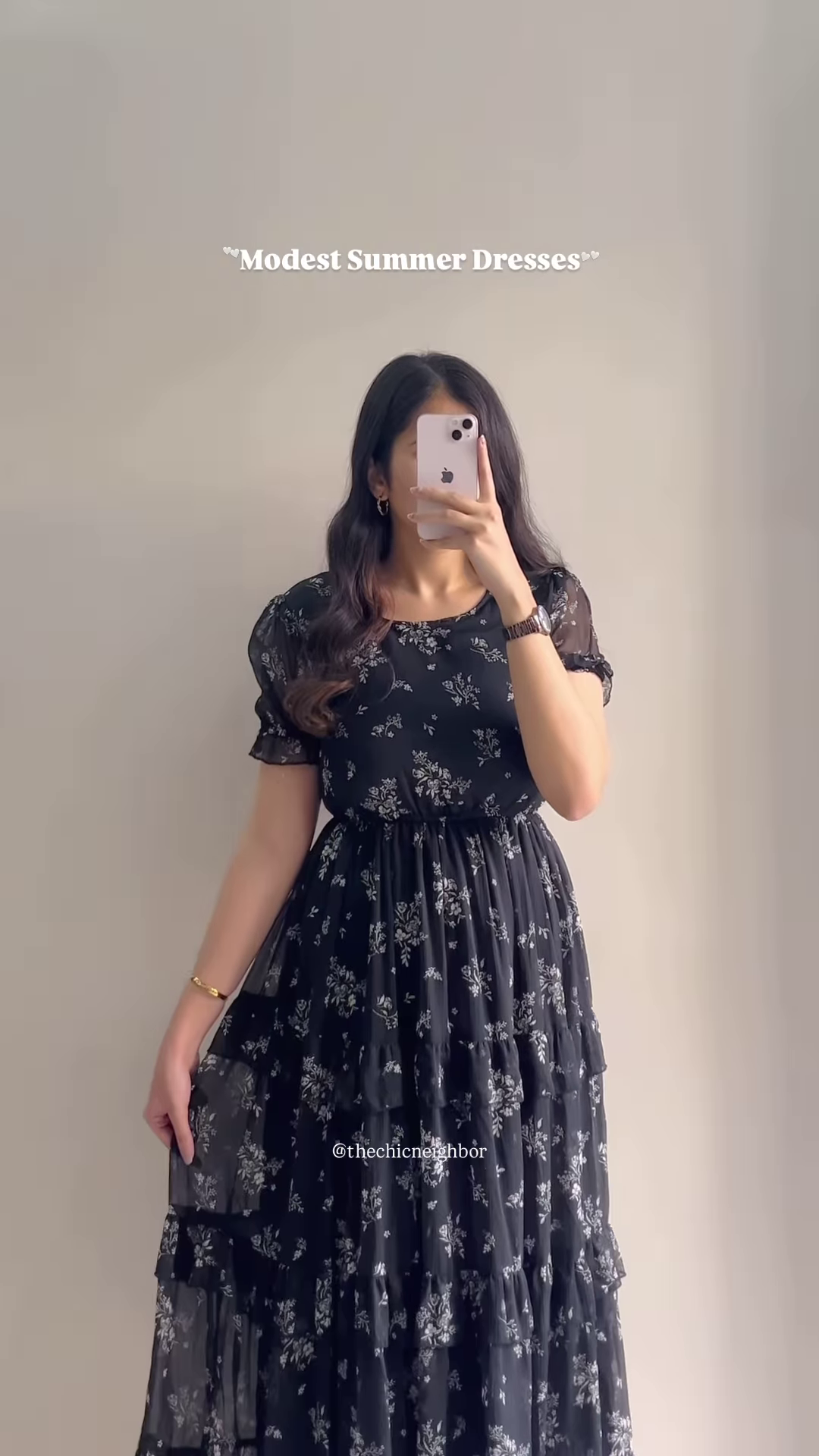 Women’s White Short-Sleeve Dress with Red & Blue Floral Prints