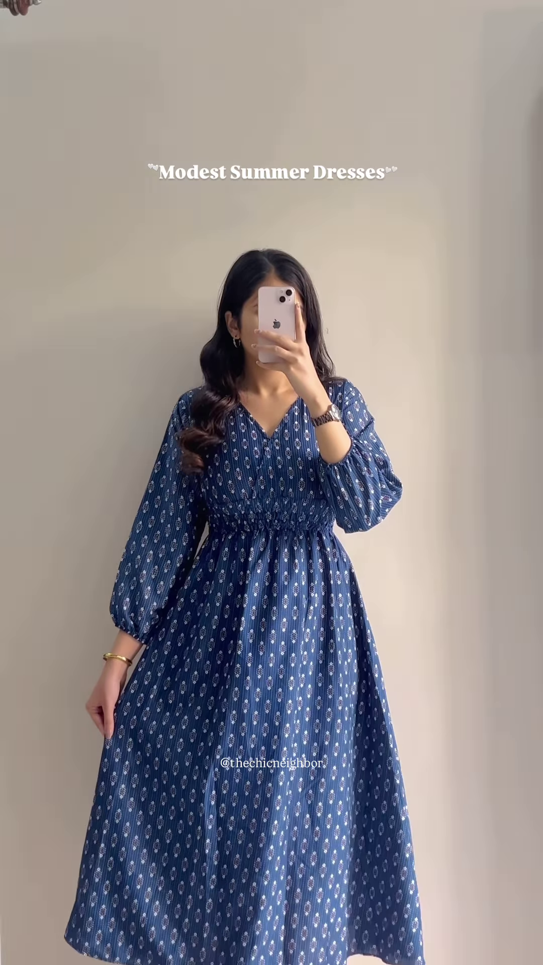 Women’s White Short-Sleeve Dress with Red & Blue Floral Prints