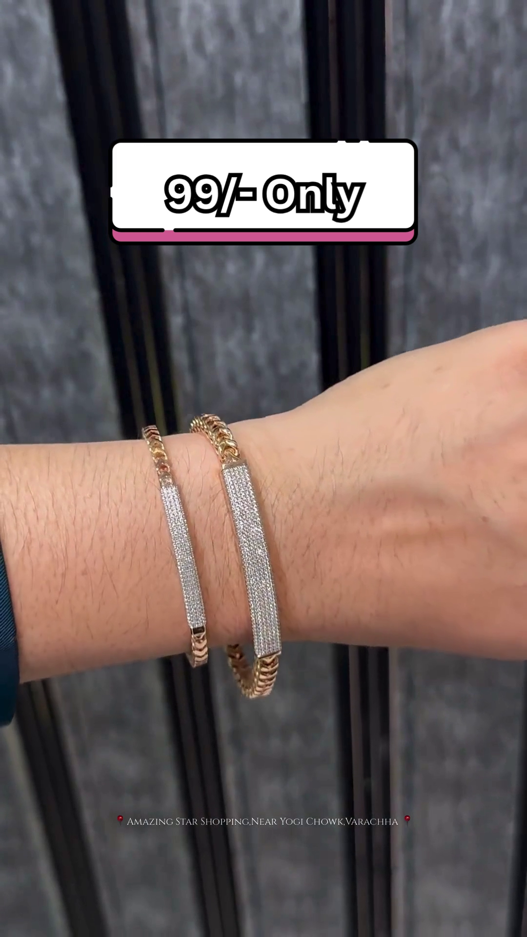 Unisex Dual-Tone Metal Bracelets