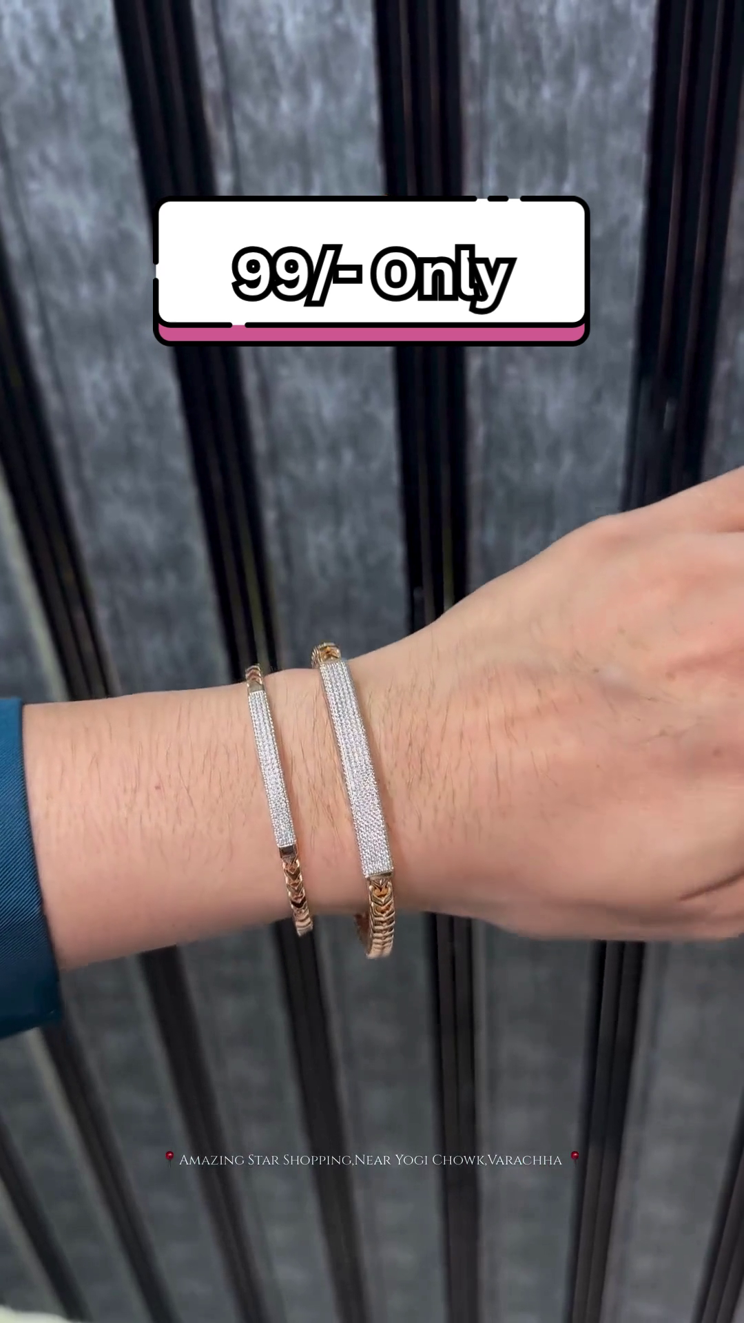 Unisex Dual-Tone Metal Bracelets