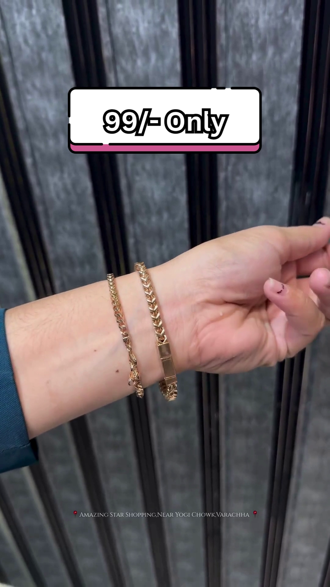 Unisex Dual-Tone Metal Bracelets