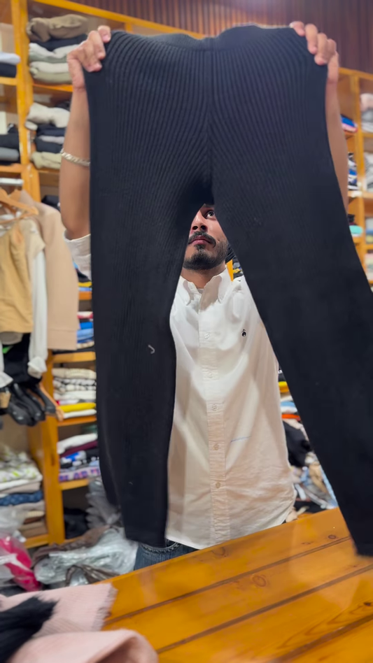 Ribbed Knit Co-ord Sets π§ΆπΈ With Sweater & Pants β Pink & Black Variants