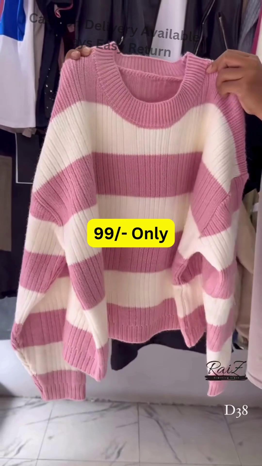 Multi-Color Striped Sweaters 🧶🧥 – Soft Knitwear in Brown, Gray, Black, Pink & Yellow Variants