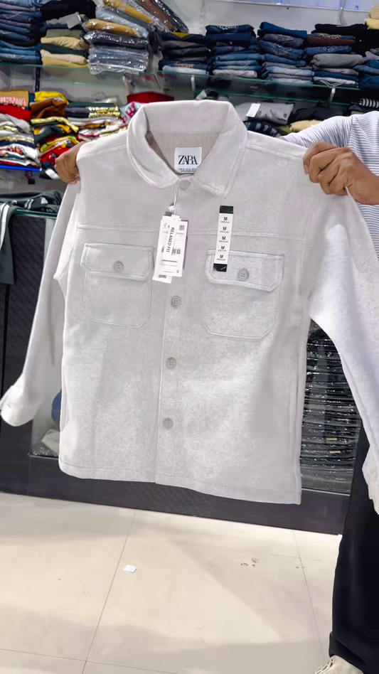 Utility Pocket Shirts & Jackets ππ§₯ β Relaxed Fit in Grey, Tan & Navy Variant