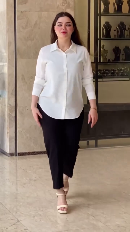 Effortless Chic: The Ultimate Oversized Button-Down Shirt