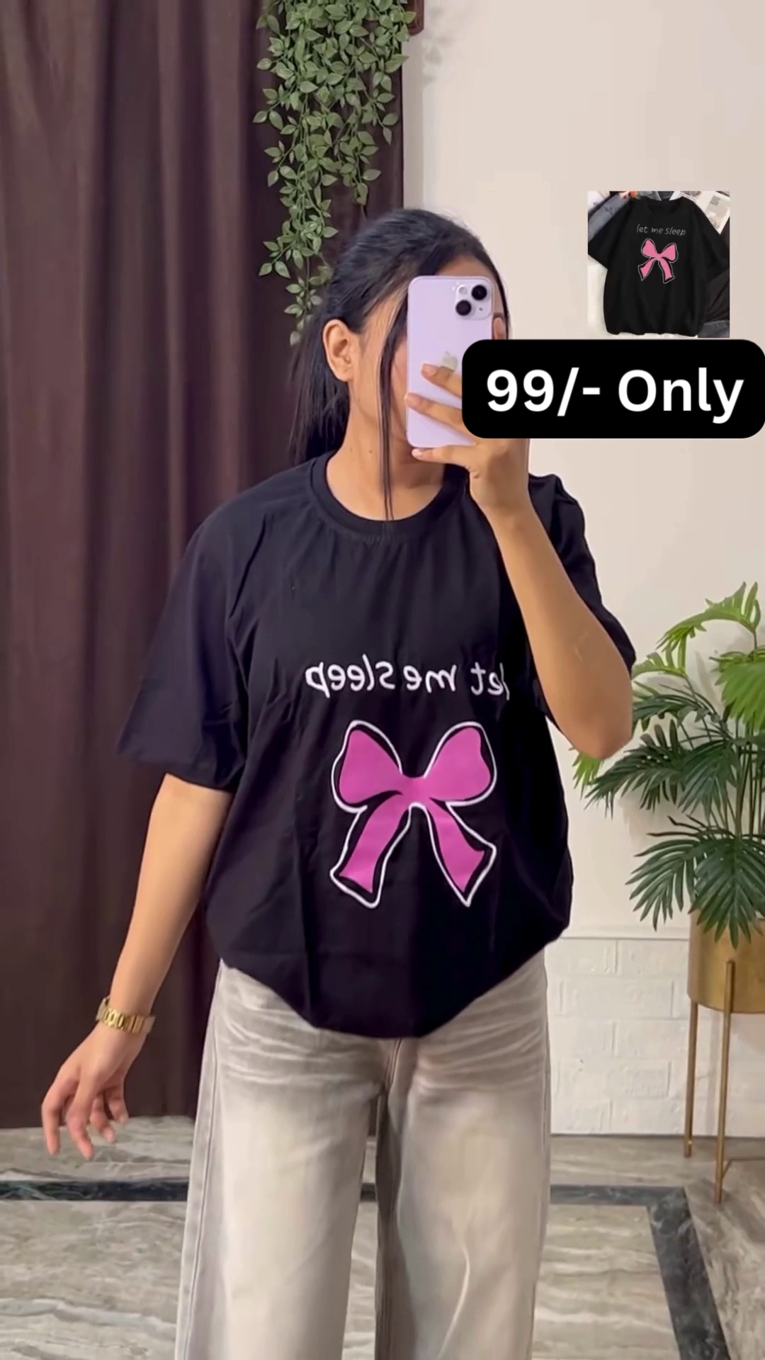 White Graphic T-Shirt with Bold Red and Car Print