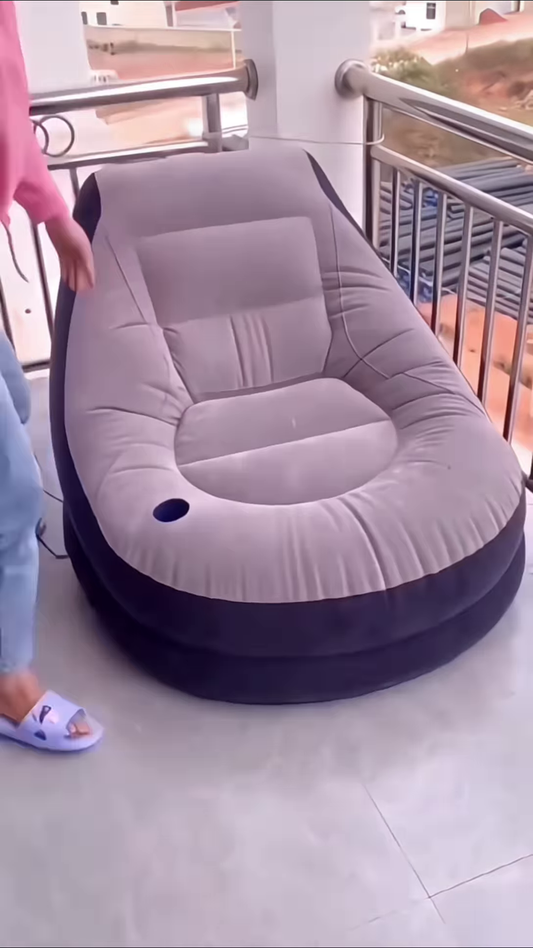 Easy Inflation of Portable Inflatable Furniture