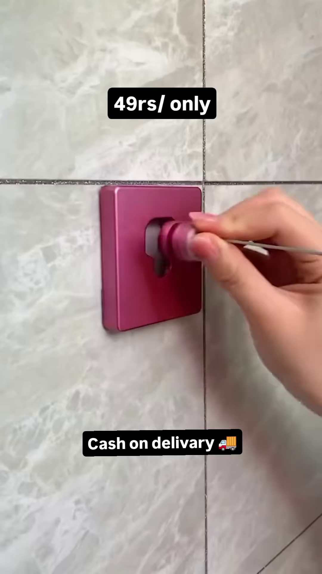 Magenta Wall-Mounted Toiletry Dispenser: Modern Bathroom Organizer for Shampoo and Body Wash