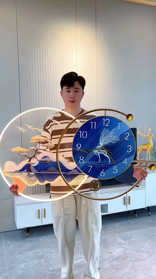 ๐ฐ Luxury LED Wall Clock โ A Statement of Art & Time! ๐จโจ