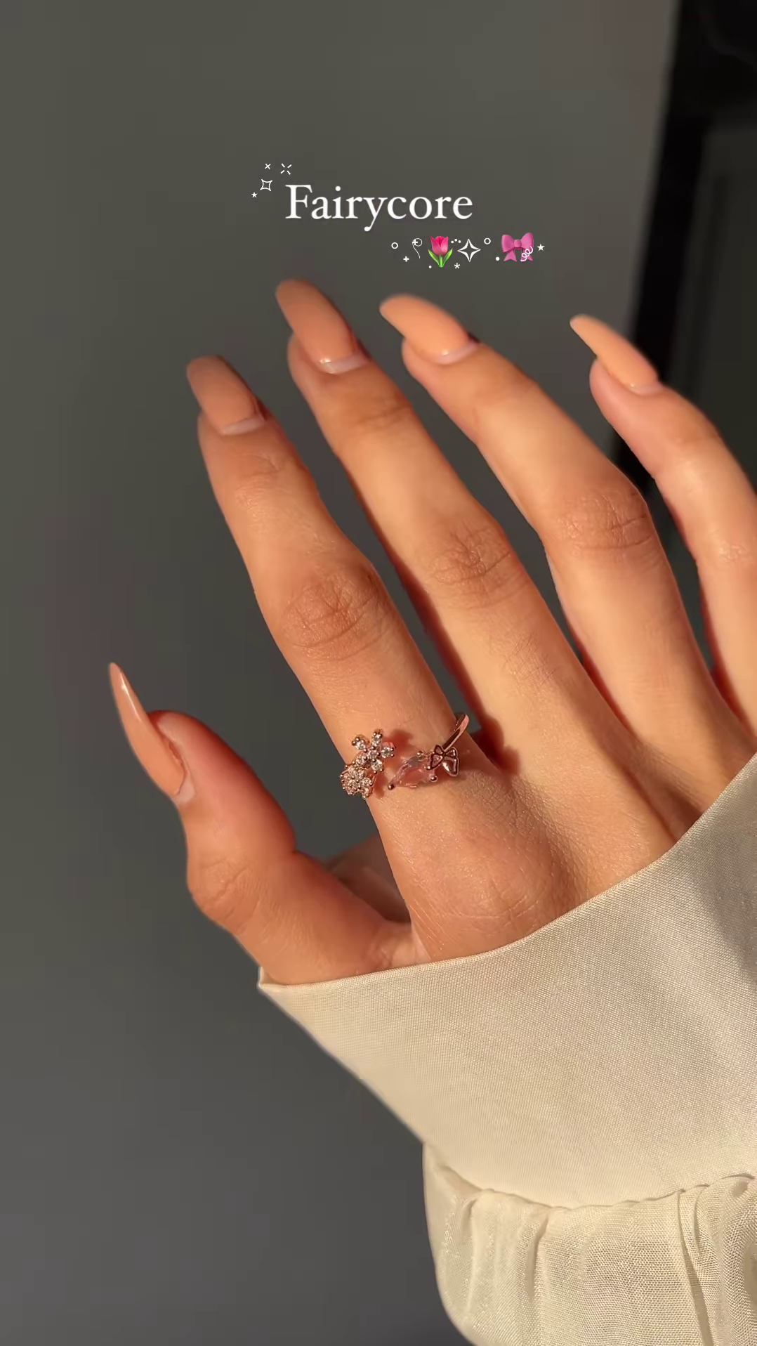 Whimsical Silver-Toned Fairycore Ring Set with Butterfly, Opal, and Star Accents