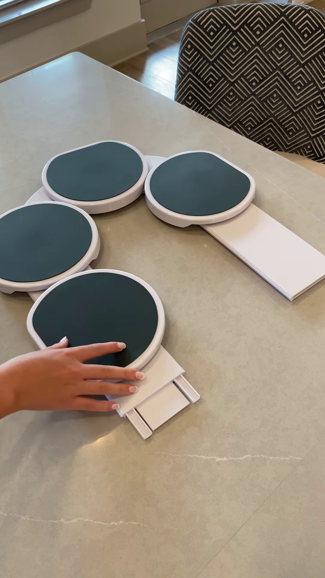 Rotating Serving Platter with Thanksgiving Dinner Food Items