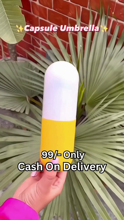 Mini Capsule Folding Umbrella with Protective Hard Shell Case – Compact, Lightweight & Stylish for Daily Use