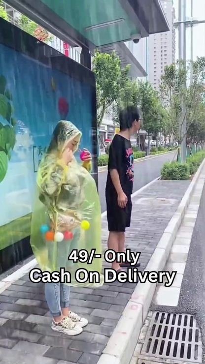 Portable Raincoat in Keychain Ball – Compact, Colorful & Waterproof Travel Essential