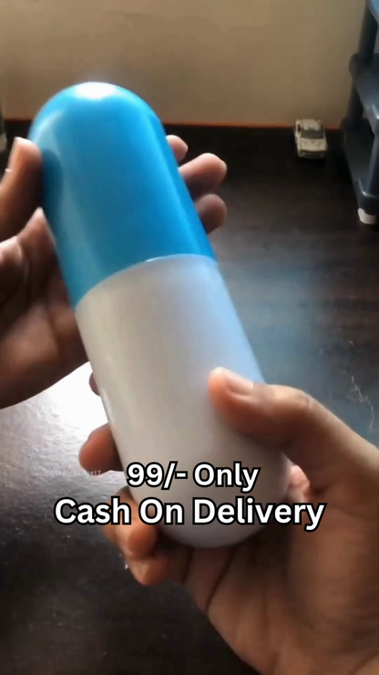 Portable Capsule Raincoat in Bottle Case – Waterproof & Travel-Friendly Rainwear