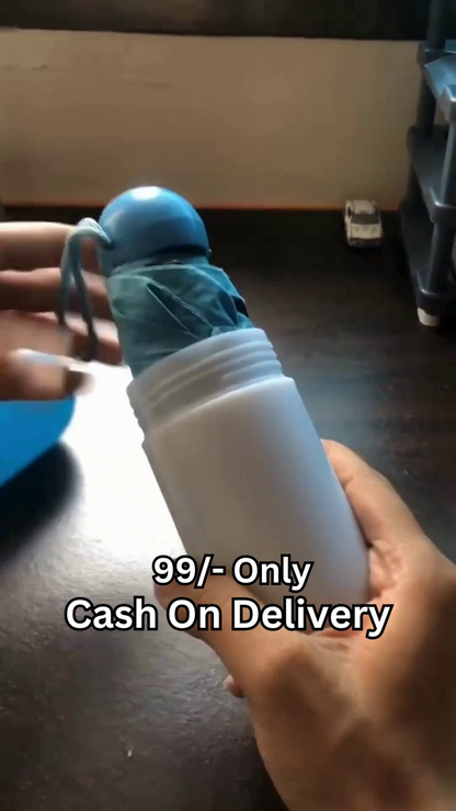 Portable Capsule Raincoat in Bottle Case – Waterproof & Travel-Friendly Rainwear