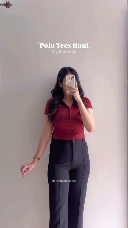 Navy Polo T-Shirt with White Pants – Smart Casual Streetwear Haul Look