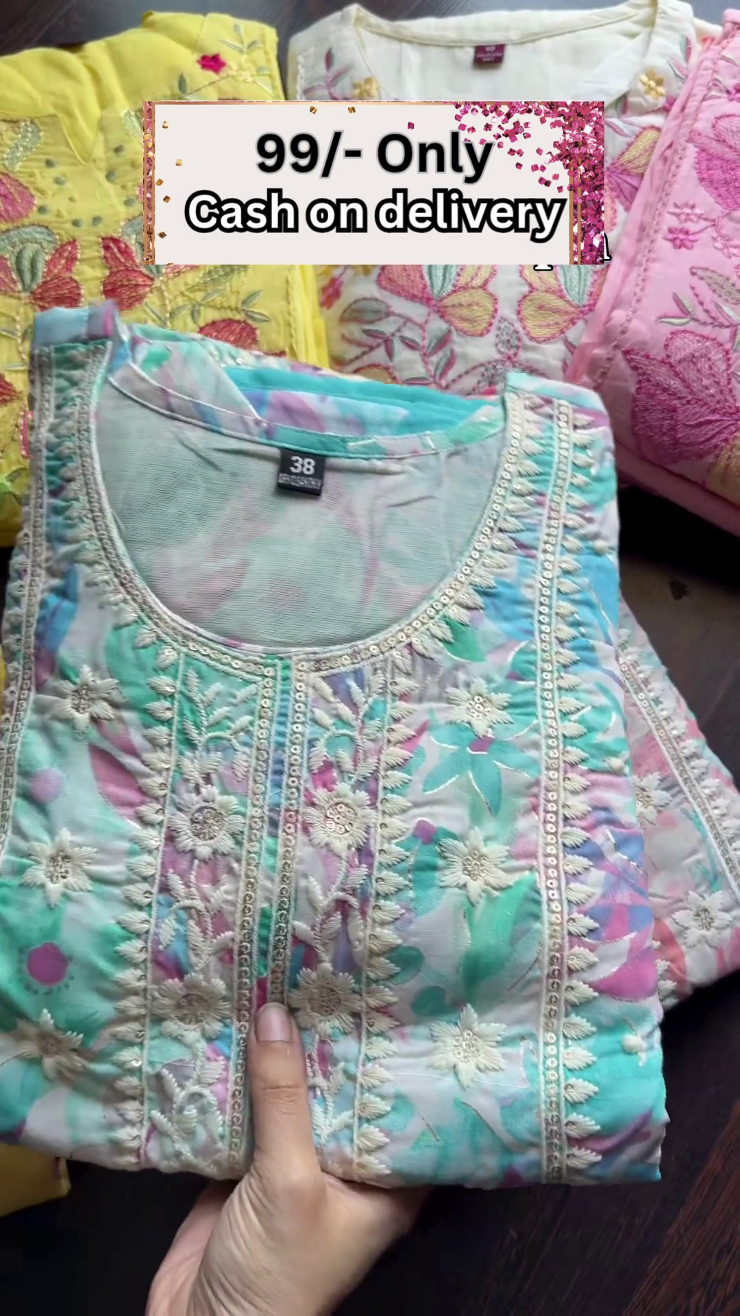 Packaged Women’s Embroidered Kurtis Assortment