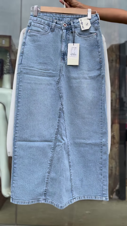 Women’s White Ruched Tie-Front Blouse with Sheer Sleeves & High-Waist Light Blue Denim Shorts – Summer Casual Co-Ord Set