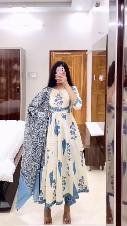 Women’s Yellow Floral Printed Kurti with Red Neckline Border – Ethnic Everyday Ensemble with Seasonal Charm