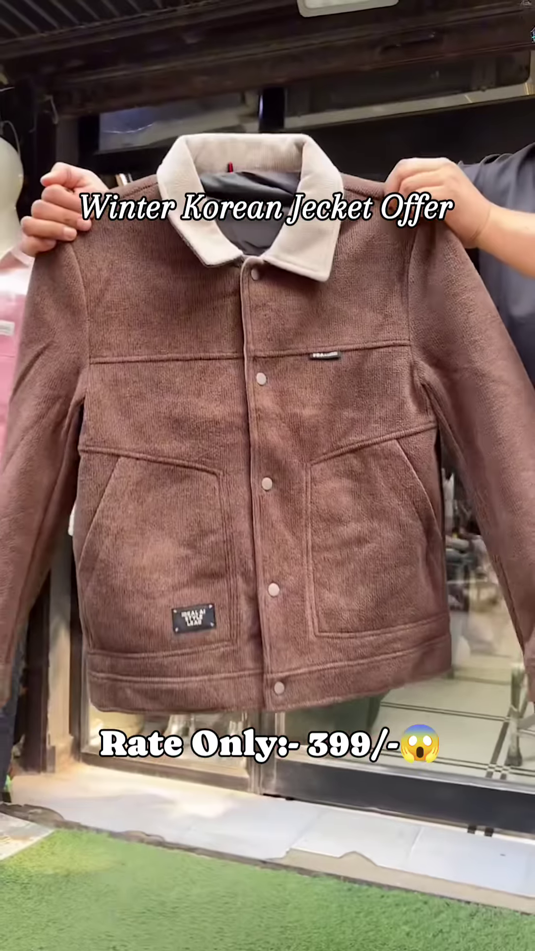 Trendy Grey Winter Korean Jacket – Cozy Up in Ultimate Style! ❄️🧥