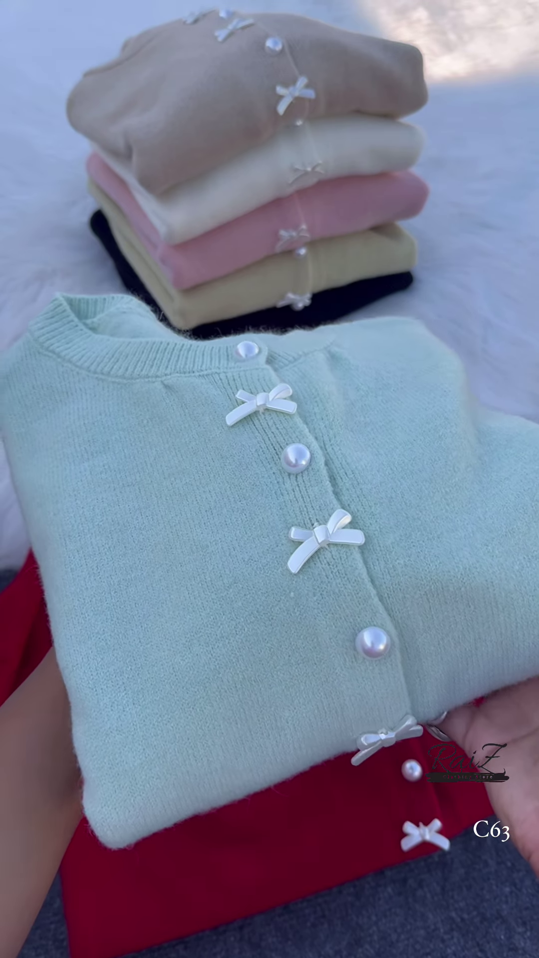 Pearl Bow Cardigan – Soft, Elegant, and Sweetly Feminine ✨🎀