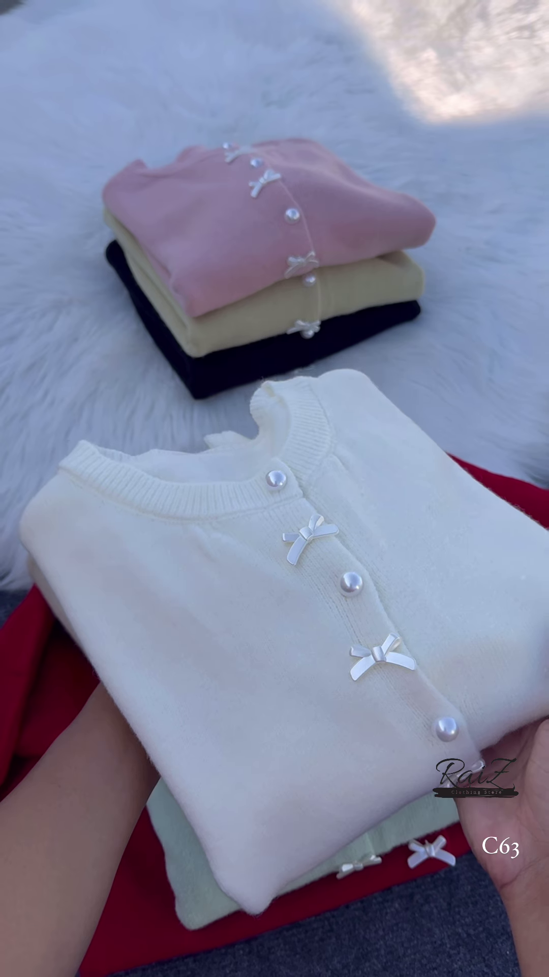 Pearl Bow Cardigan – Soft, Elegant, and Sweetly Feminine ✨🎀