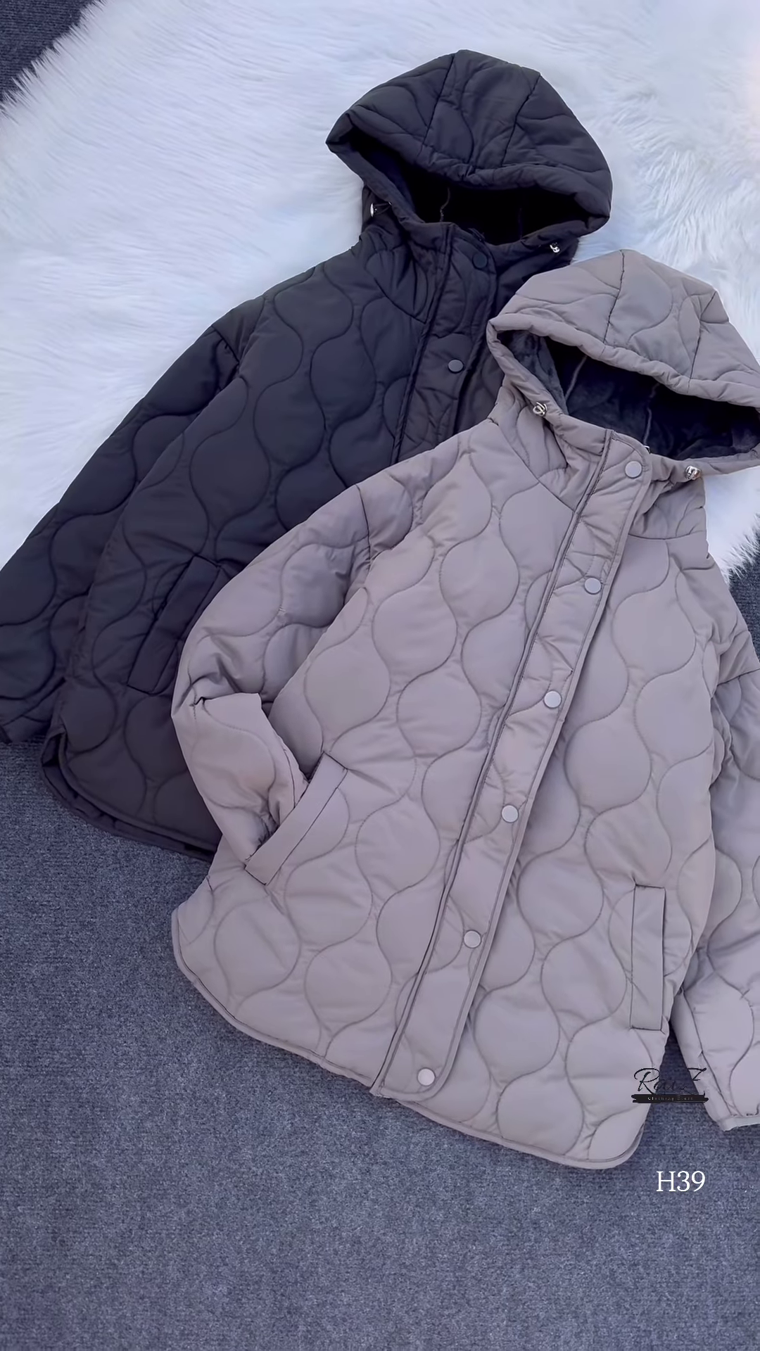 Wave-Quilt Puffer Parka – Warm, Lightweight, and Weather-Ready ❄️�