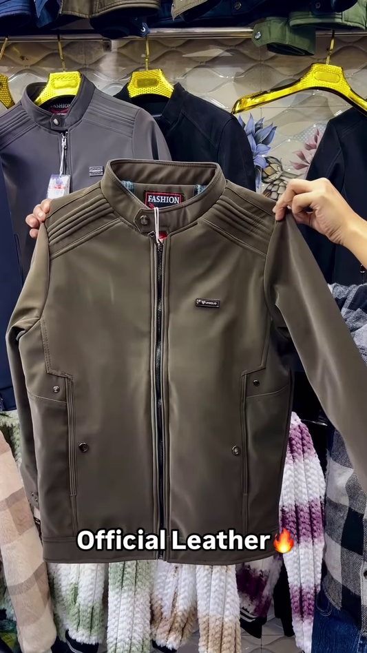 Moto-Stitch Leather Jacket – Sleek, Durable, and Always In-Style 🧥