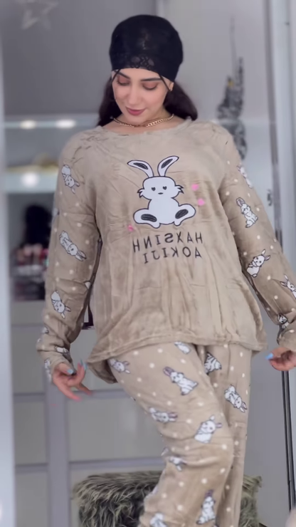 Plush Fleece Winter Pyjama Set – Ultra‑Soft, Cute Prints, All‑Night Coziness 💤�