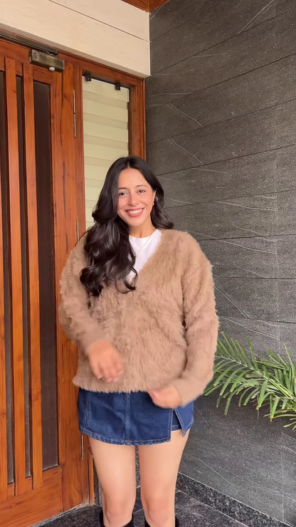 Whimsical Knitwear Collection 🍓🧶✨ – Strawberry, Furry Beige & Abstract Cream Variants