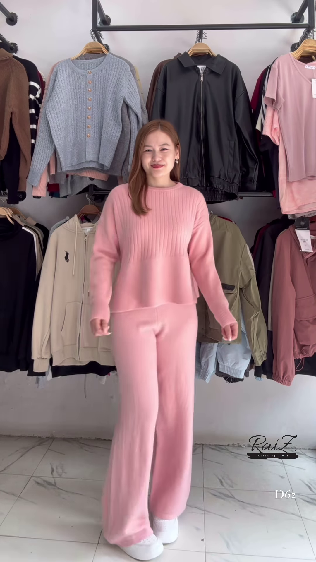 Solid Knit Co-ord Sets 🧶🖤 With Sweater & Matching Bottoms – Black, Red & Purple Variants