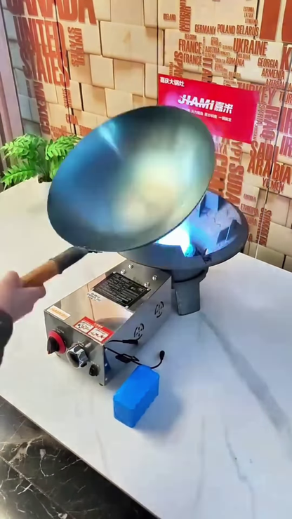 High-Power Industrial Gas Burner for Wok Cooking
