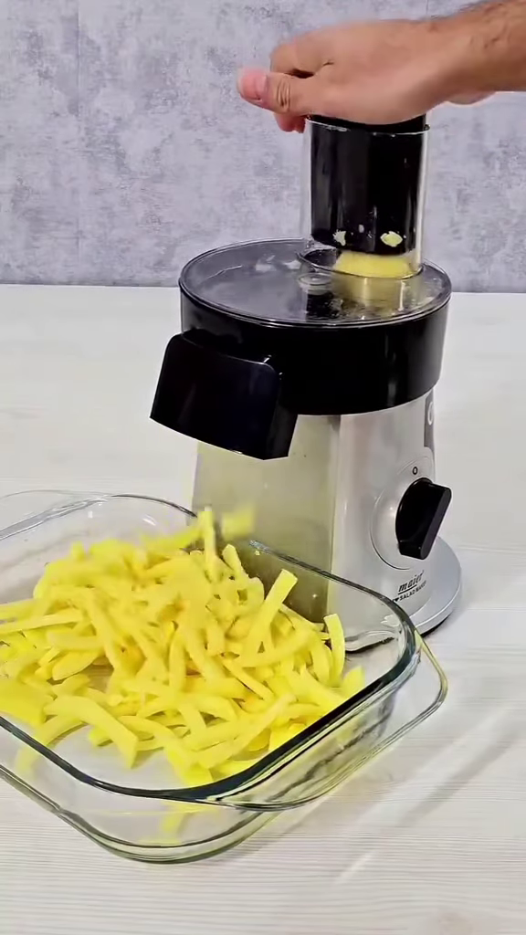 Electric Multi-Function Vegetable Slicer and French Fry Maker