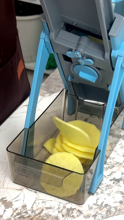 Safe Vertical Mandoline Vegetable Slicer with Container
