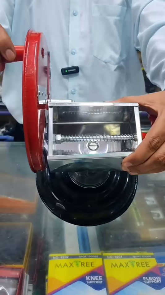 Heavy-Duty Manual Rotary Potato Slicer for Commercial Use