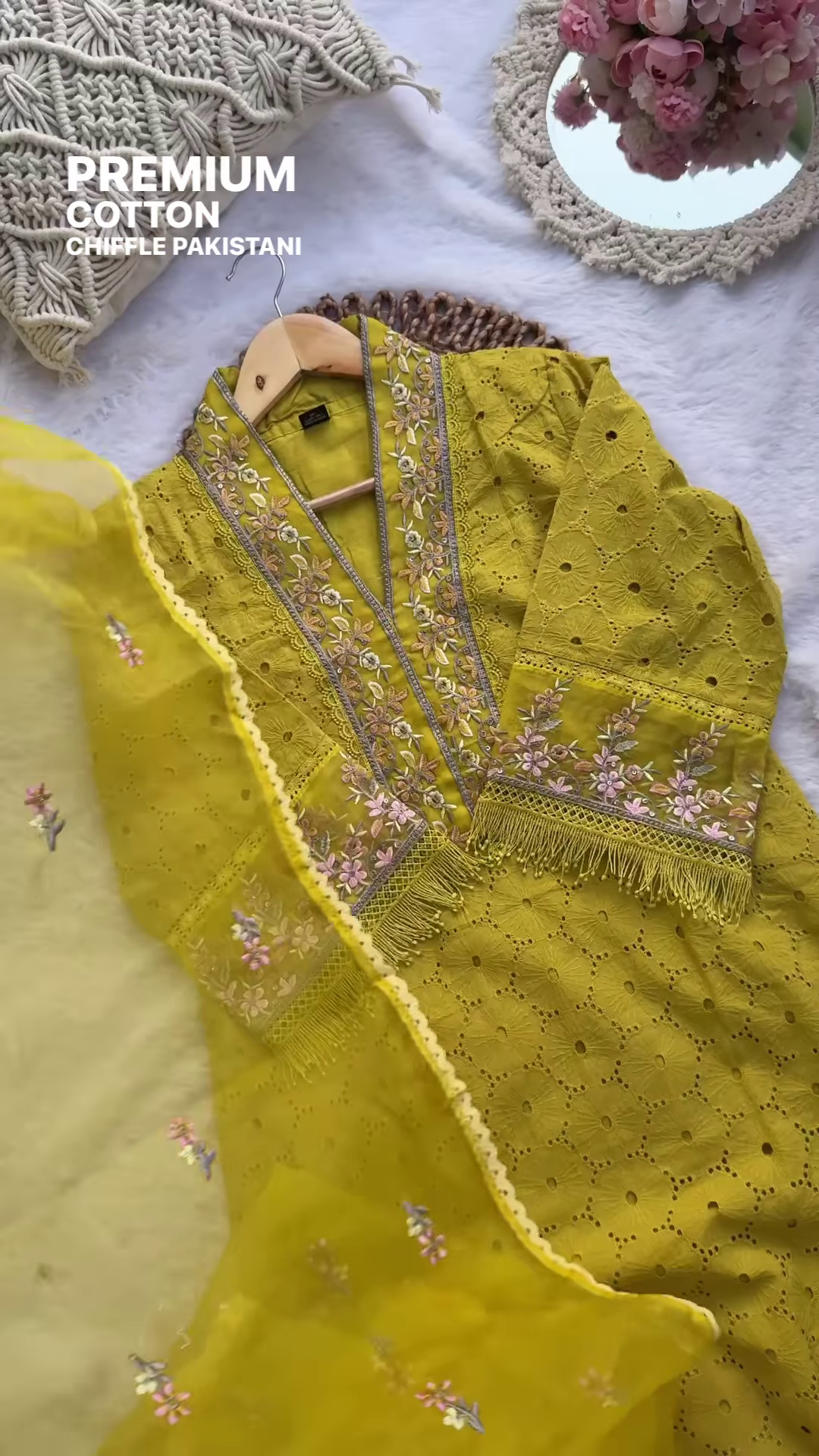 Premium Cotton Chiffon Pakistani Suit in Pink – Embroidered Ethnicwear Set for Women