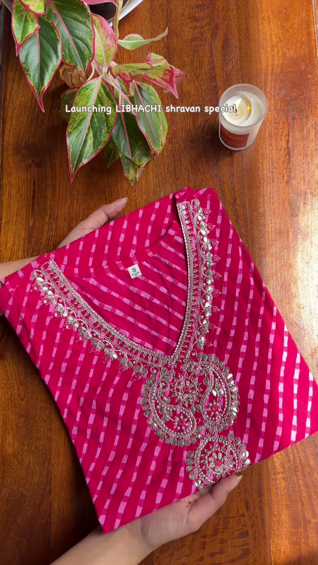 Turquoise Embroidered Kurta with Silver & Pink Detailing – Shravan Special Ethnicwear