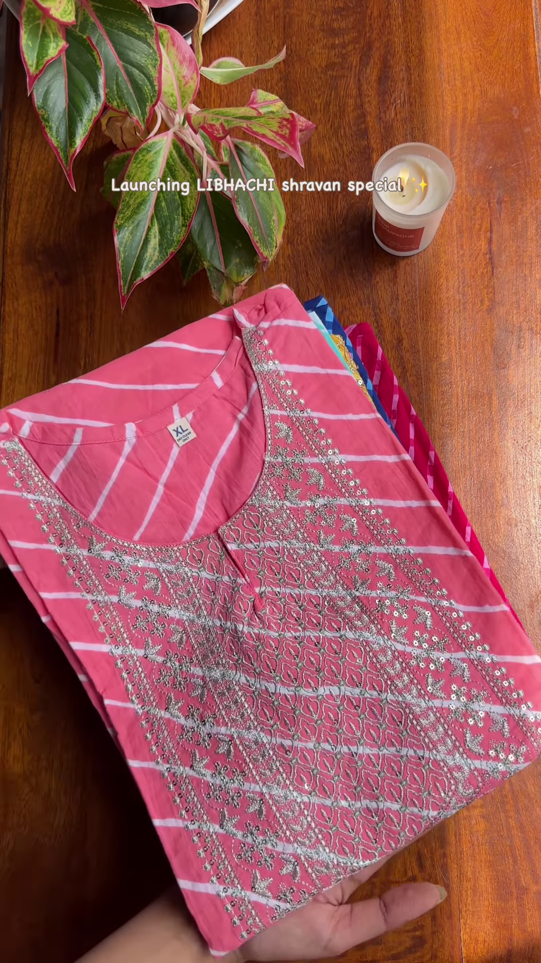 Turquoise Embroidered Kurta with Silver & Pink Detailing – Shravan Special Ethnicwear