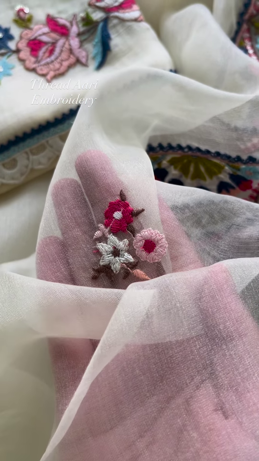 Exquisite Aari Embroidery Suit Set