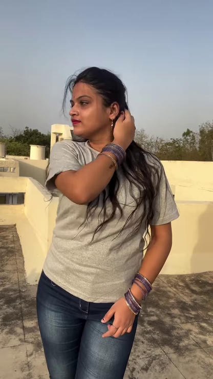 Casual Graphic T-Shirt with Distressed Denim