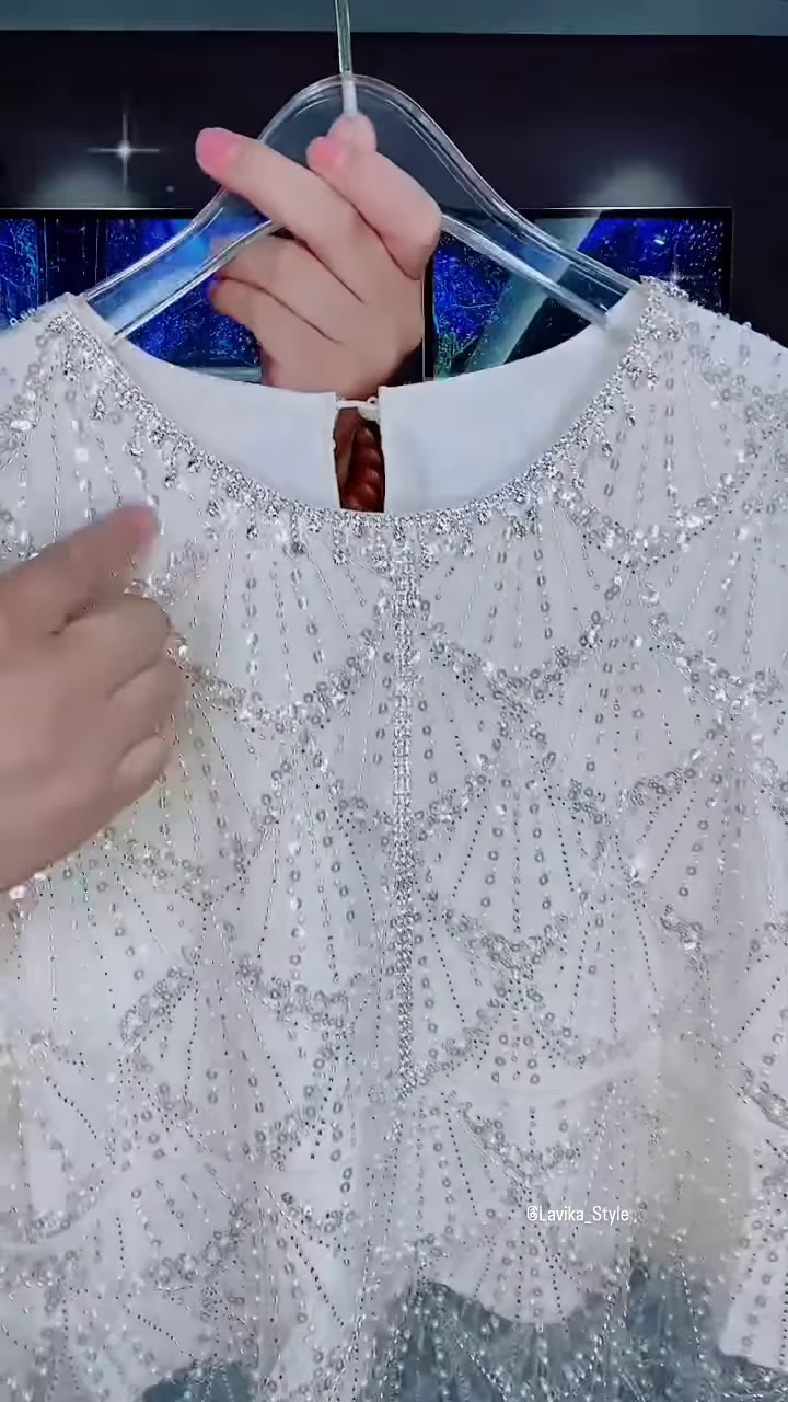 Dazzling Sequin and Bead Embellished Top