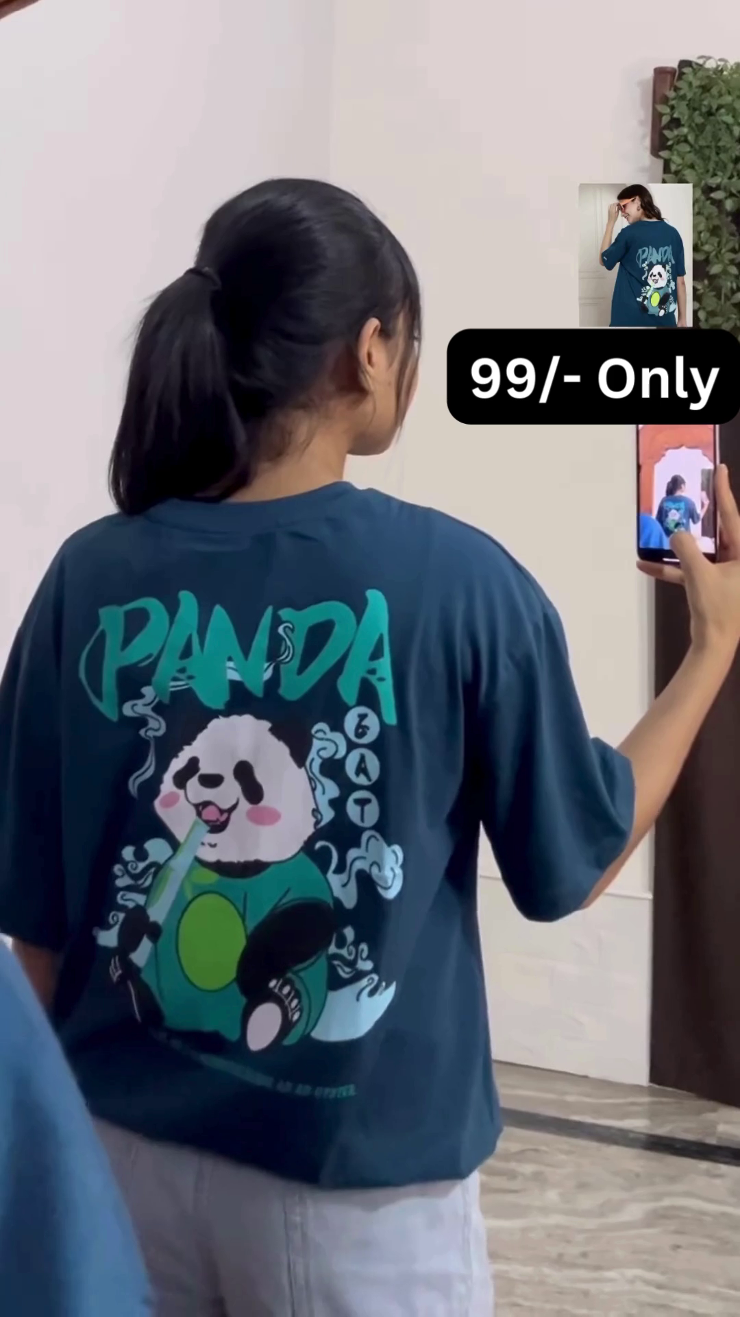 White Graphic T-Shirt with Bold Red and Car Print