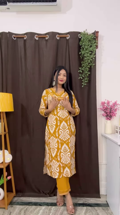 Rich Maroon Floral Ethnic Set with Flared Sleeves