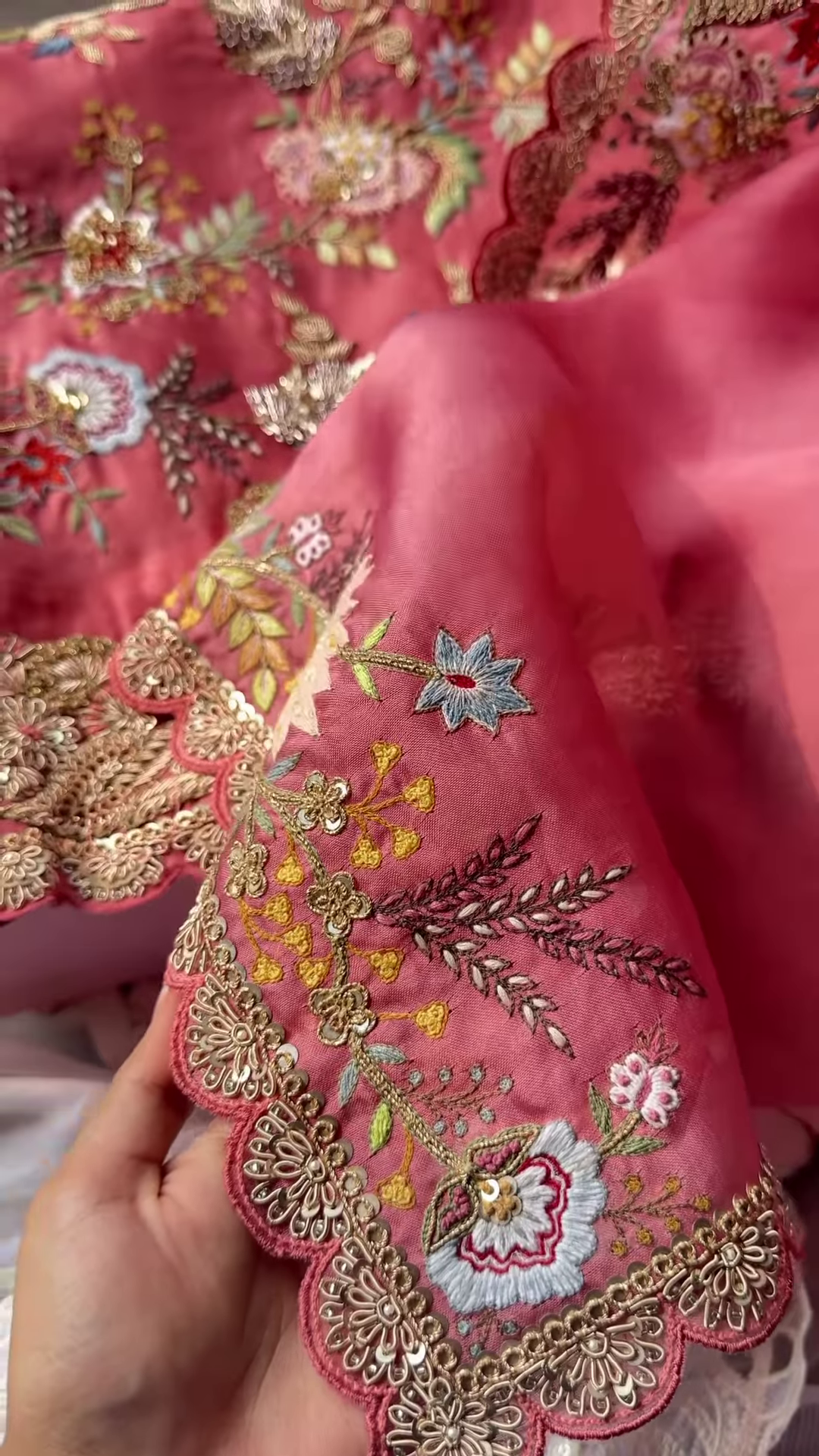 Assortment of Colorful Hand Block Printed Fabrics
