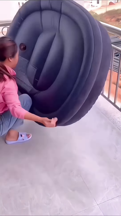 Easy Inflation of Portable Inflatable Furniture