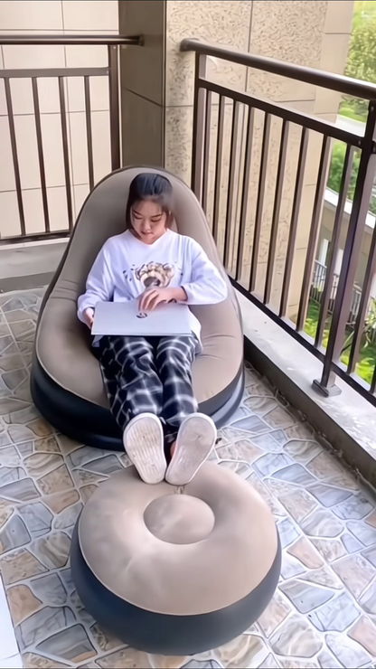 Easy Inflation of Portable Inflatable Furniture