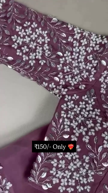 Elegant Floral Embroidered Top with Matching Dupatta Set