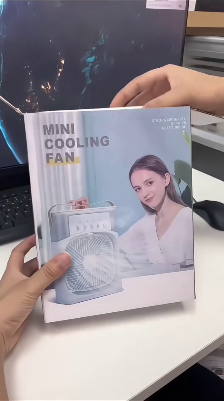 Portable Multi-Function Rechargeable Fan with LED Light & Power Output – Ideal for Home, Office & Travel